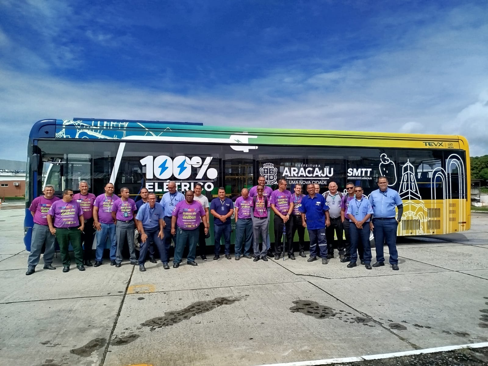 Prefeitura de Aracaju capacita motoristas para a condução dos novos ônibus elétricos - SMTT Aracaju